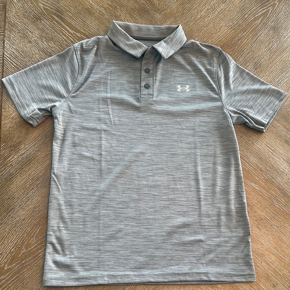 Under Armour Gray Kids Polo Shirt